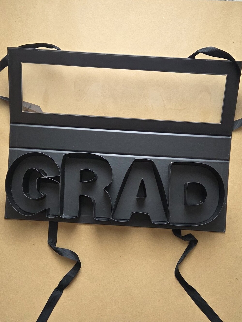 Cook With Color Fillable "GRAD" Word Food Storage Gift Box In Black